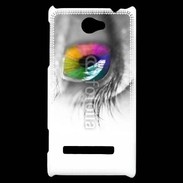 Coque HTC Windows Phone 8S Oeil Multicouleurs 75