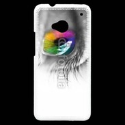 Coque HTC One Oeil Multicouleurs 75