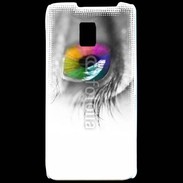 Coque LG P990 Oeil Multicouleurs 75