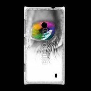 Coque Nokia Lumia 520 Oeil Multicouleurs 75