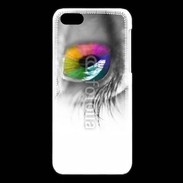 Coque iPhone 5C Oeil Multicouleurs 75