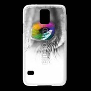 Coque Samsung Galaxy S5 Oeil Multicouleurs 75