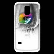 Coque Samsung Galaxy S5 Mini Oeil Multicouleurs 75