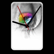 Grande pendule murale Oeil Multicouleurs 75