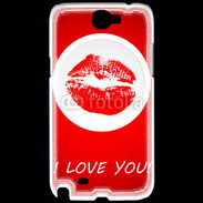 Coque Samsung Galaxy Note 2 I love you 350