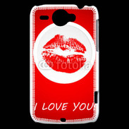Coque HTC Wildfire G8 I love you 350
