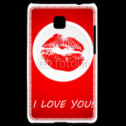 Coque LG Optimus L3 II I love you 350