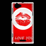 Coque Sony Xperia L I love you 350