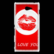 Coque Sony Xperia M2 I love you 350