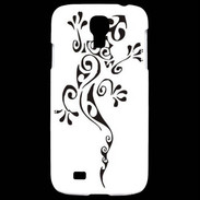 Coque Samsung Galaxy S4 Salamandre tribal noir 550