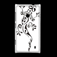 Coque Nokia Lumia 520 Salamandre tribal noir 550