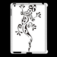 Coque iPad 2/3 Salamandre tribal noir 550