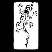 Coque Nokia Lumia 1320 Salamandre tribal noir 550