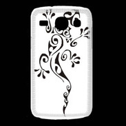 Coque Samsung Galaxy Core Salamandre tribal noir 550