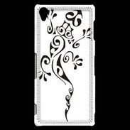 Coque Sony Xperia Z3 Salamandre tribal noir 550