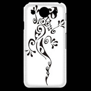 Coque LG G Pro Salamandre tribal noir 550