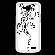 Coque LG L90 Salamandre tribal noir 550