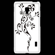 Coque LG F6 Salamandre tribal noir 550