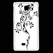 Coque LG F5 Salamandre tribal noir 550