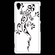 Coque Sony Xperia Z2 Salamandre tribal noir 550