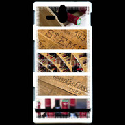 Coque Sony Xperia U Vin, bouteille, millésime 25