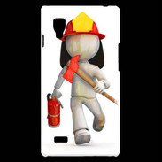 Coque LG Optimus L9 Je suis Pompier
