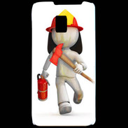 Coque LG P990 Je suis Pompier