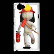 Coque Sony Xperia L Je suis Pompier