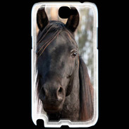 Coque Samsung Galaxy Note 2 Tête de cheval noir