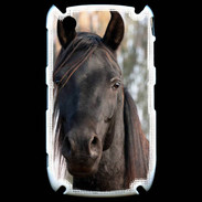 Coque Blackberry 8520 Tête de cheval noir
