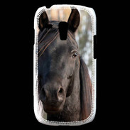 Coque Samsung Galaxy S3 Mini Tête de cheval noir