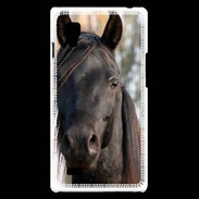 Coque LG Optimus L9 Tête de cheval noir