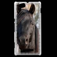 Coque Sony Xperia M Tête de cheval noir