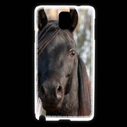 Coque Samsung Galaxy Note 3 Tête de cheval noir