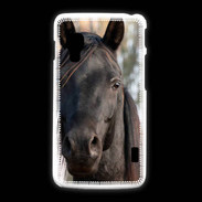 Coque LG L5 2 Tête de cheval noir