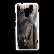 Coque HTC One Max Tête de cheval noir