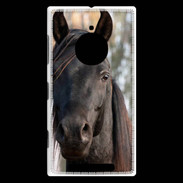 Coque Nokia Lumia 830 Tête de cheval noir