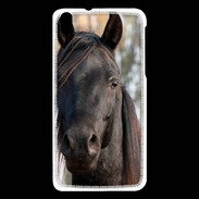 Coque HTC Desire 816 Tête de cheval noir