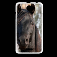 Coque HTC Desire 516 Tête de cheval noir