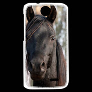 Coque HTC Desire 310 Tête de cheval noir