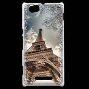 Coque Sony Xperia M Tour Eiffel vue d'en bas