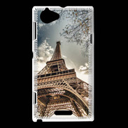 Coque Sony Xperia L Tour Eiffel vue d'en bas
