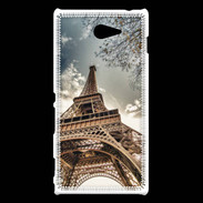 Coque Sony Xperia M2 Tour Eiffel vue d'en bas