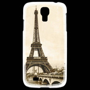 Coque Samsung Galaxy S4 Tour Eiffel Vintage en noir et blanc