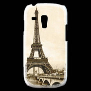 Coque Samsung Galaxy S3 Mini Tour Eiffel Vintage en noir et blanc
