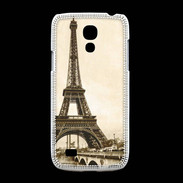 Coque Samsung Galaxy S4mini Tour Eiffel Vintage en noir et blanc