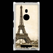 Coque Nokia Lumia 925 Tour Eiffel Vintage en noir et blanc