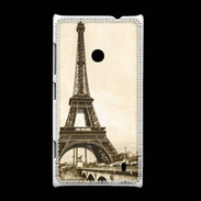 Coque Nokia Lumia 520 Tour Eiffel Vintage en noir et blanc
