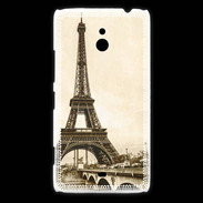 Coque Nokia Lumia 1320 Tour Eiffel Vintage en noir et blanc