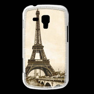 Coque Samsung Galaxy Trend Tour Eiffel Vintage en noir et blanc